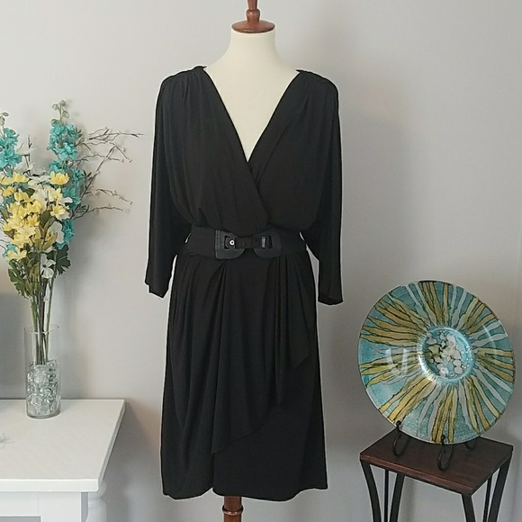Worthington Dresses & Skirts - Worthington Faux Wrap Belted Dress